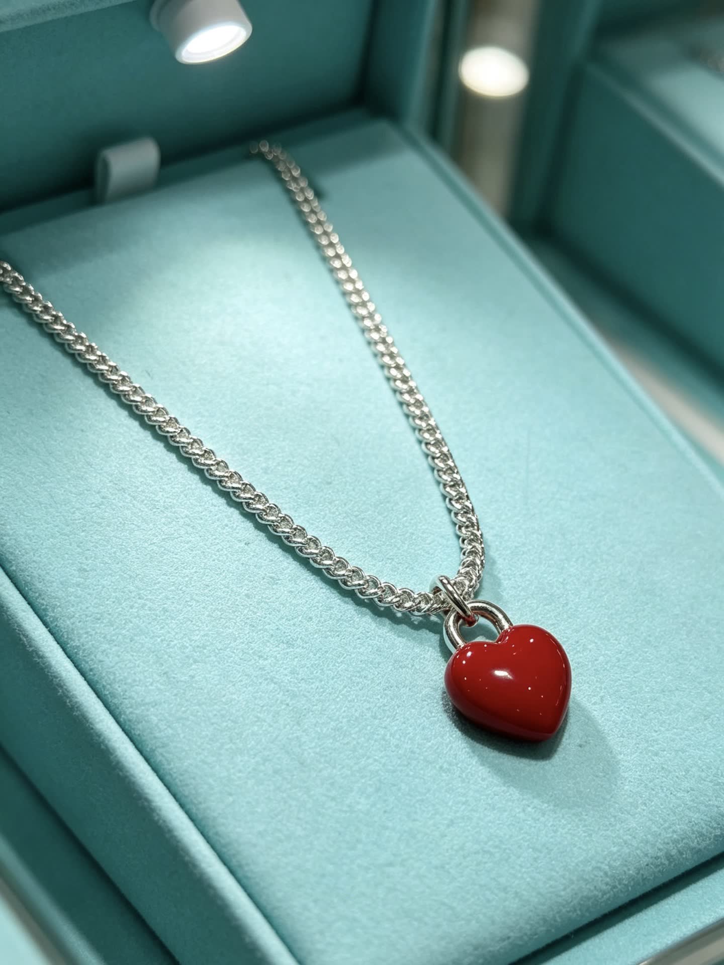 Tiffany & Co. Heart Charm Necklace